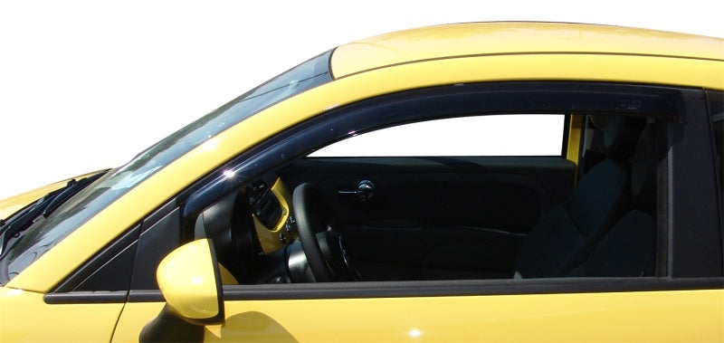 AVS 11-17 Fiat 500 Ventvisor Outside Mount Window Deflectors 2pc - 92385