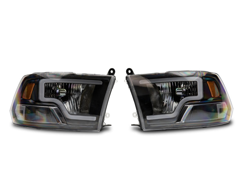 Raxiom 09-18 Dodge RAM 1500 LED Bar Headlights- Black Housing - R117803