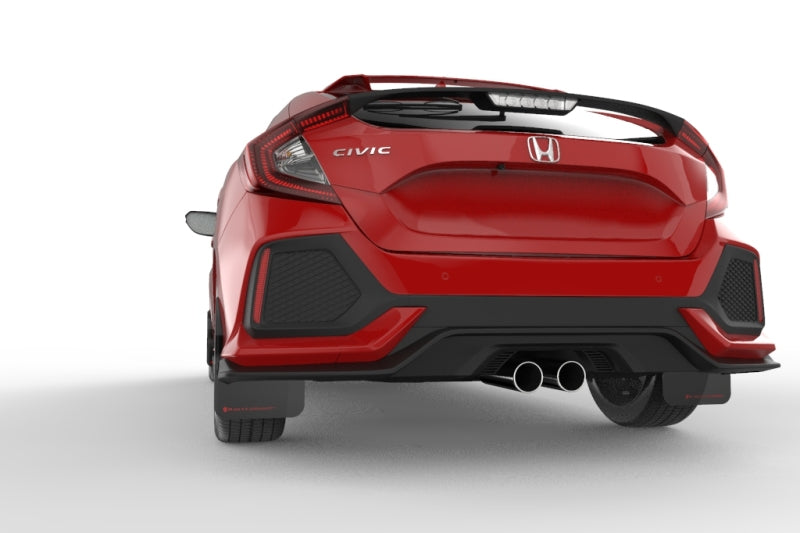 Rally Armor 17-19 Honda Civic Sport/Sport Touring Black UR Mud - MF51-UR-BLK/RD