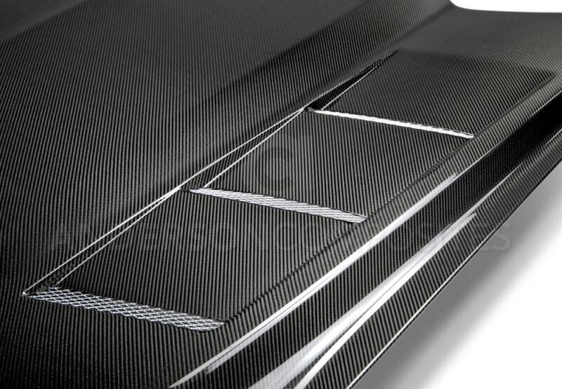 Anderson Composites 15-17 Ford Mustang (Excl. GT350/GT350R) Heat Extractor Double - AC-HD15FDMU-SA-DS