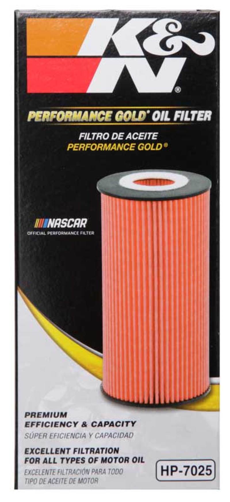K&N Performance Oil Filter for 11-13 Chrysler 200/300 3.6L / - HP-7025