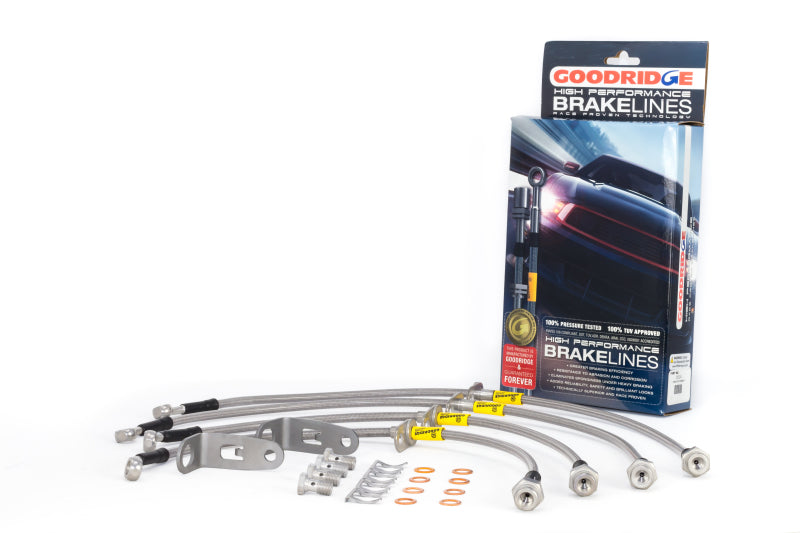 Goodridge 06-11 Honda Civic (Rear Disc Models) Stainless Steel Brake - 20024