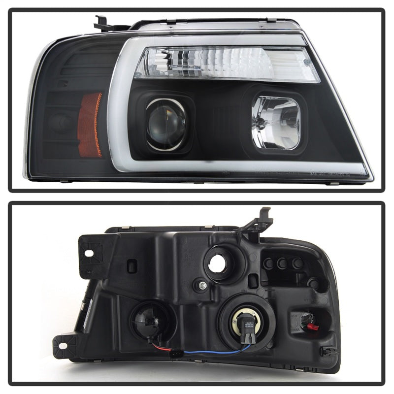 Spyder 04-08 Ford F-150 Projector Headlights - Light Bar DRL - 5084484