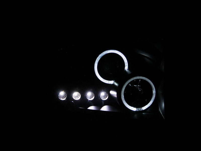 ANZO 2006-2008 Dodge Ram 1500 Projector Headlights w/ Halo Chrome - 111210