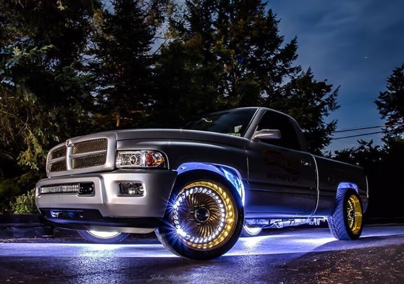 Oracle LED Illuminated Wheel Rings - Double LED - White - 4228-001