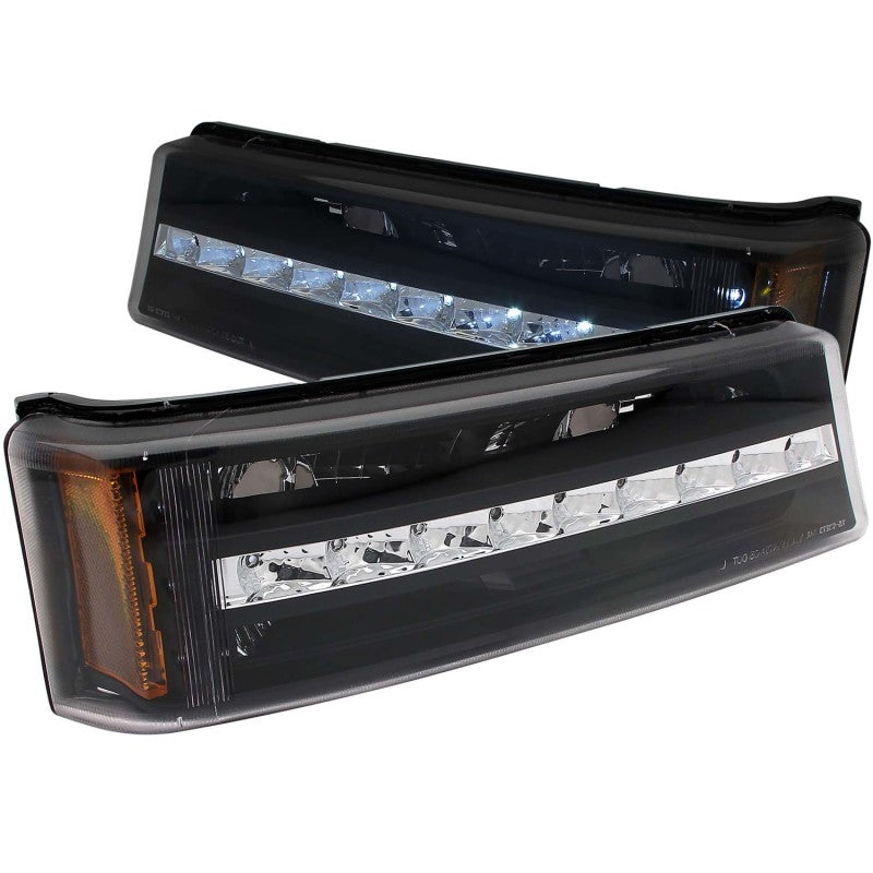 ANZO 2003-2006 Chevrolet Silverado 1500 LED Parking Lights Black w/ - 511067