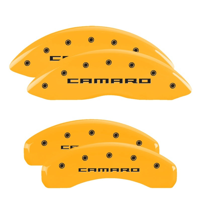 MGP 4 Caliper Covers Engraved Front & Rear Gen 5/Camaro - 14033SCA5YL