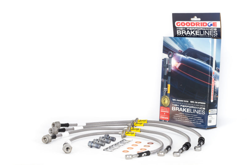 Goodridge 17-20 Honda Civic Si (Si Model Only) Stainless Steel - 20040
