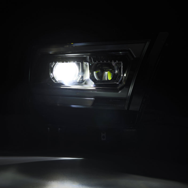 AlphaRex 19-22 Dodge Ram 1500 LUXX LED Proj Headlights Black - 880576