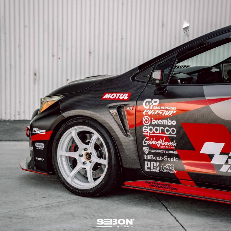 Seibon 2023 Toyota GR Corolla OE-Style Dry Carbon Fenders - FF23TYGRCOR-OE