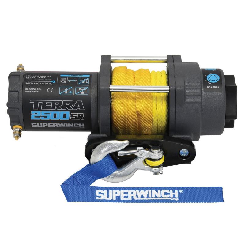 Superwinch 2500 LBS 12V DC 3/16in x 40ft Synthetic Rope - 1125270