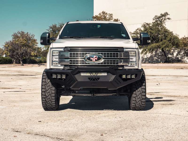 Road Armor 17-20 Ford F-250 SPARTAN Front Bumper Bolt-On Pre-Runner - 6172XFPRB