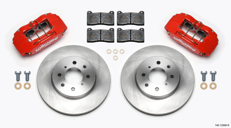 Wilwood DPHA Front Caliper & Rotor Kit Red Honda / - 140-12996-R