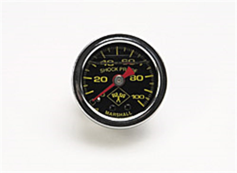 Russell Performance 100 psi fuel pressure gauge black face chrome - 650320