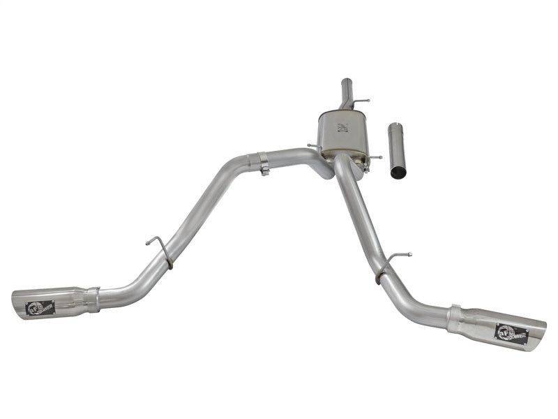 aFe MACH Force-Xp 3in CB SS Dual Exhaust w/Polished Tips - 49-44071-P