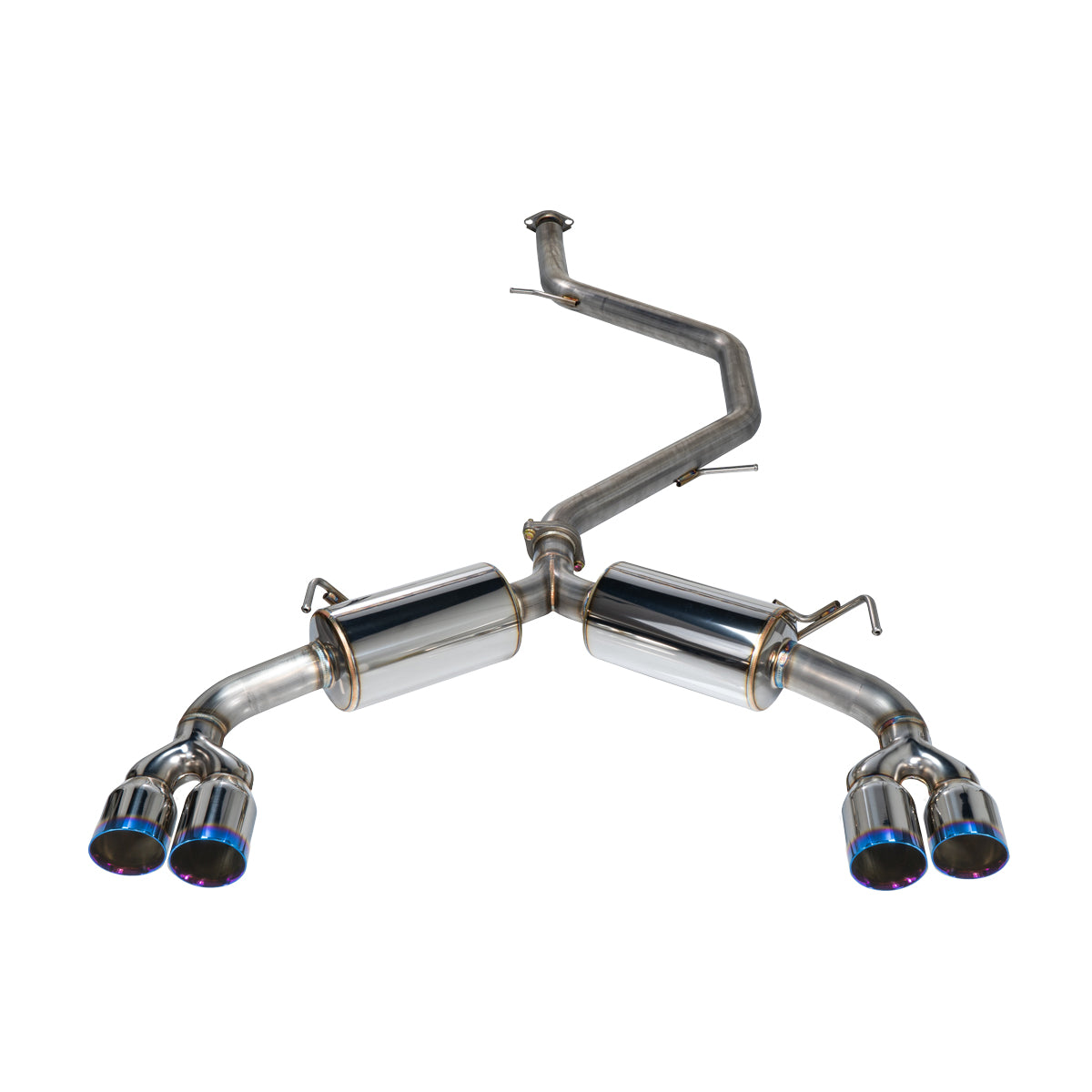 Remark 2019+ Toyota Corolla Hatchback Quad-Exit Cat-Back Exhaust Burnt Stainless - RK-C4063T-01P