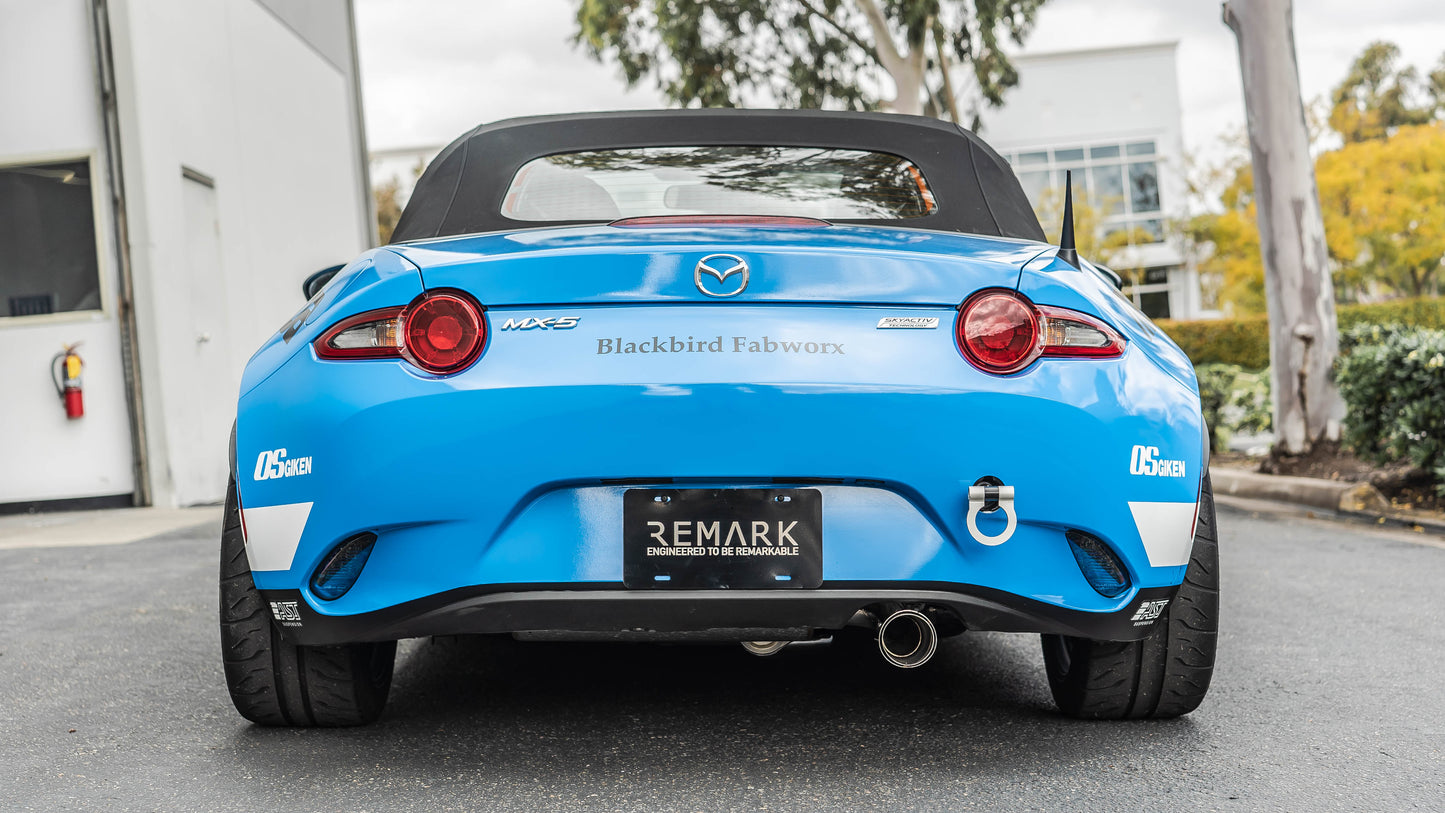 Remark 2015+ Mazda MX-5 ND (A/T) Cat-Back Exhaust w/Stainless Steel - RK-C1063Z-01A