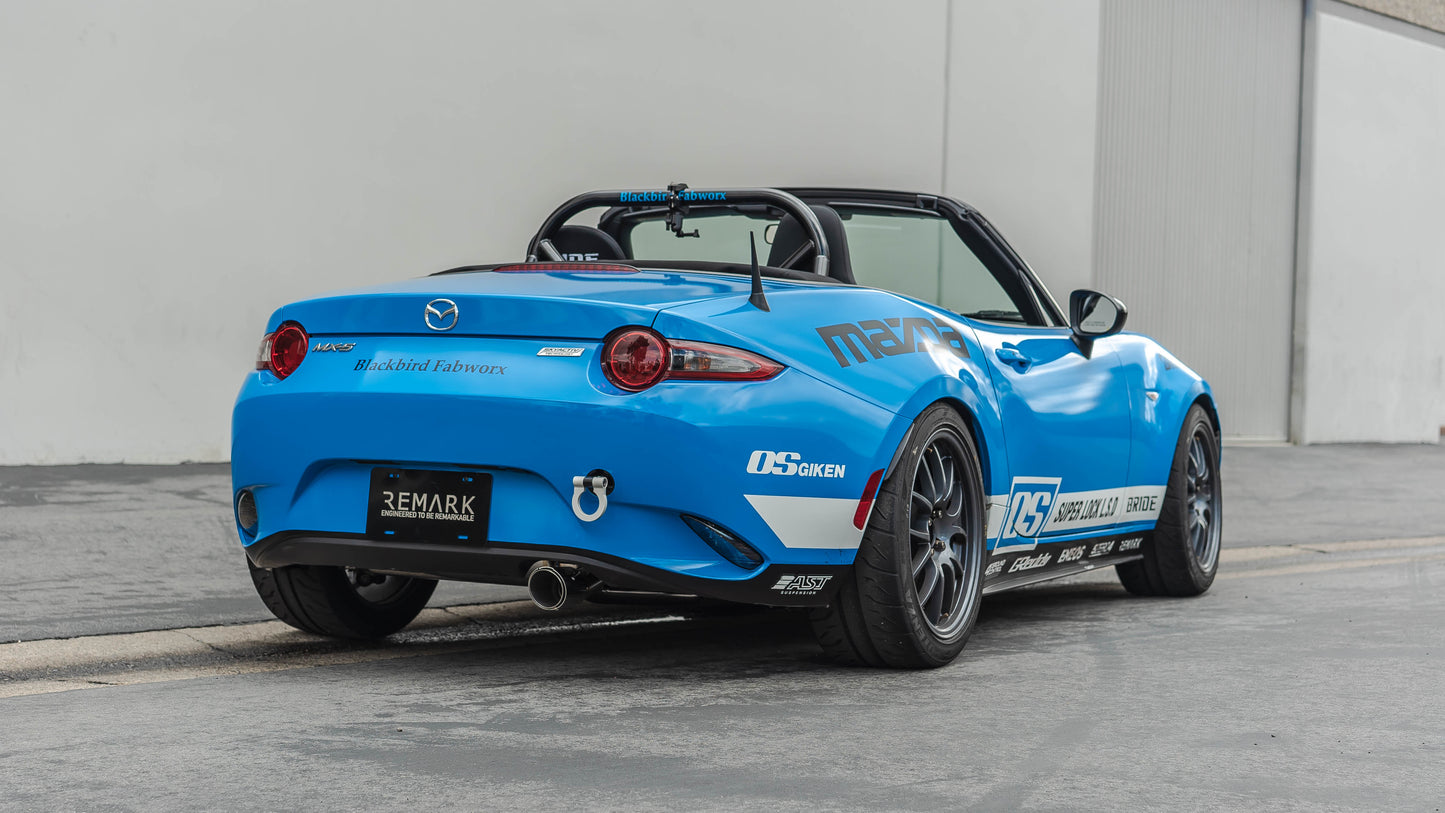 Remark 2015+ Mazda MX-5 ND (A/T) Cat-Back Exhaust w/Stainless Steel - RK-C1063Z-01A