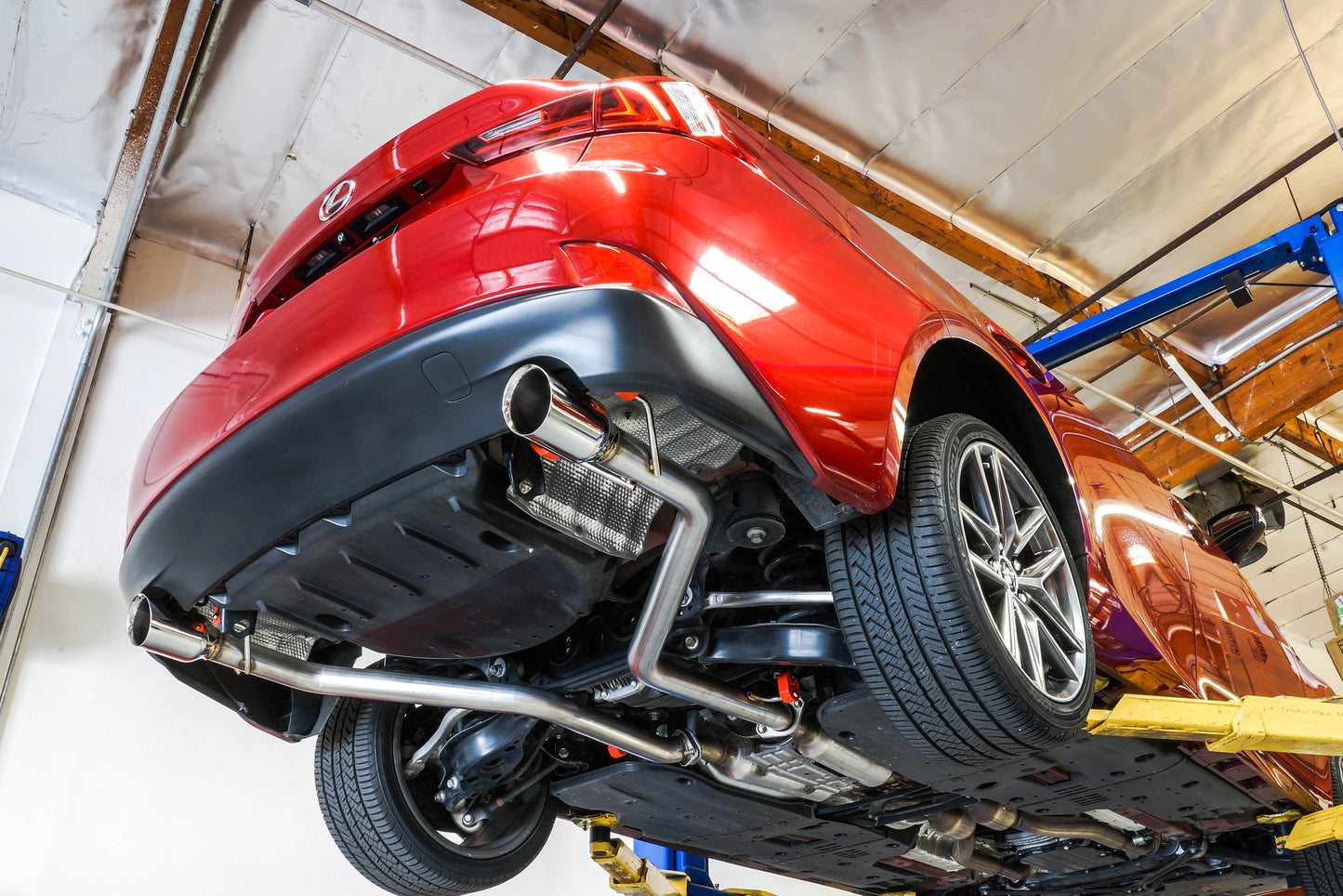 Remark 14-16 Lexus IS200T/IS300/IS350 Axle Back Exhaust w/Single Stainless Tip - RO-TSE2-S