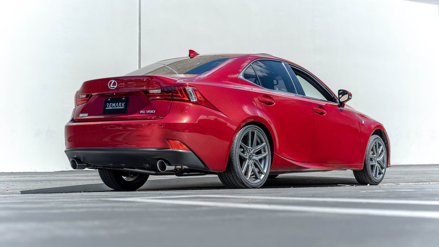 Remark 14-16 Lexus IS200T/IS300/IS350 Axle Back Exhaust w/Single Stainless Tip - RO-TSE2-S