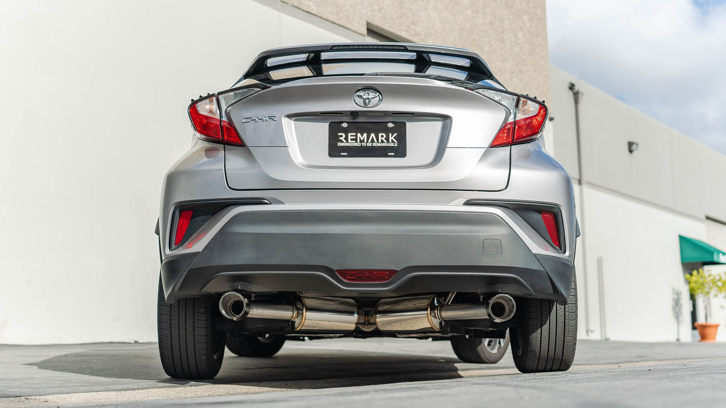 Remark 2018+ Toyota C-HR Cat-Back Remark Exhaust w/Stainless Steel Tip - RK-C2063T-02