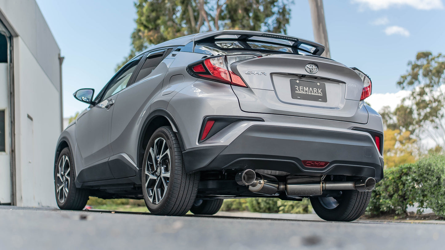 Remark 2018+ Toyota C-HR Cat-Back Remark Exhaust w/Stainless Steel Tip - RK-C2063T-02