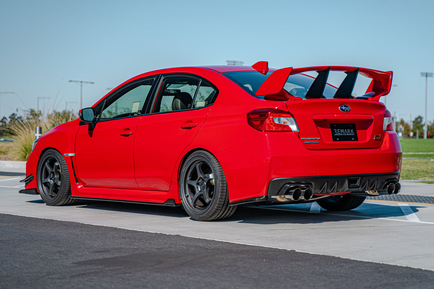Remark 2015+ Subaru WRX/STi 4in Quad Cat-Back Exhaust Stainless Single - RK-C4076S-01C