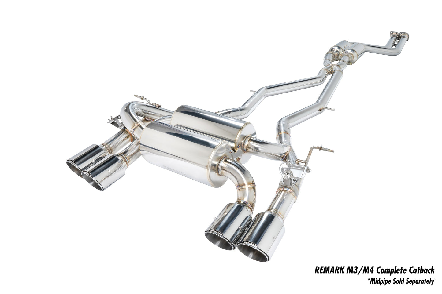 Remark BMW M3 (F80) / M4 (F82/F83) Axle Back Exhaust - RK-C4063B-01AC