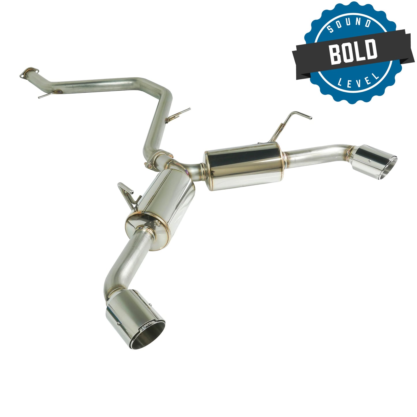 Remark 2018+ Toyota C-HR Cat-Back Remark Exhaust w/Stainless Steel Tip - RK-C2063T-02