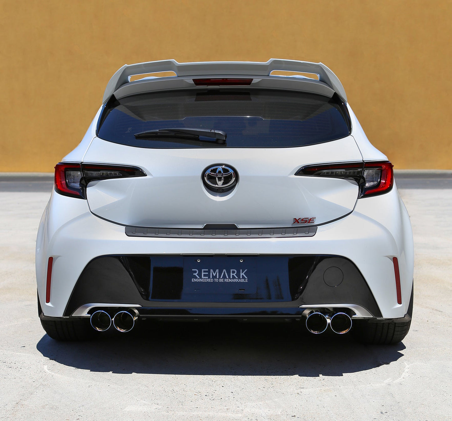Remark 2019+ Toyota Corolla Hatchback Quad-Exit Cat-Back Exhaust Burnt Stainless - RK-C4063T-01P