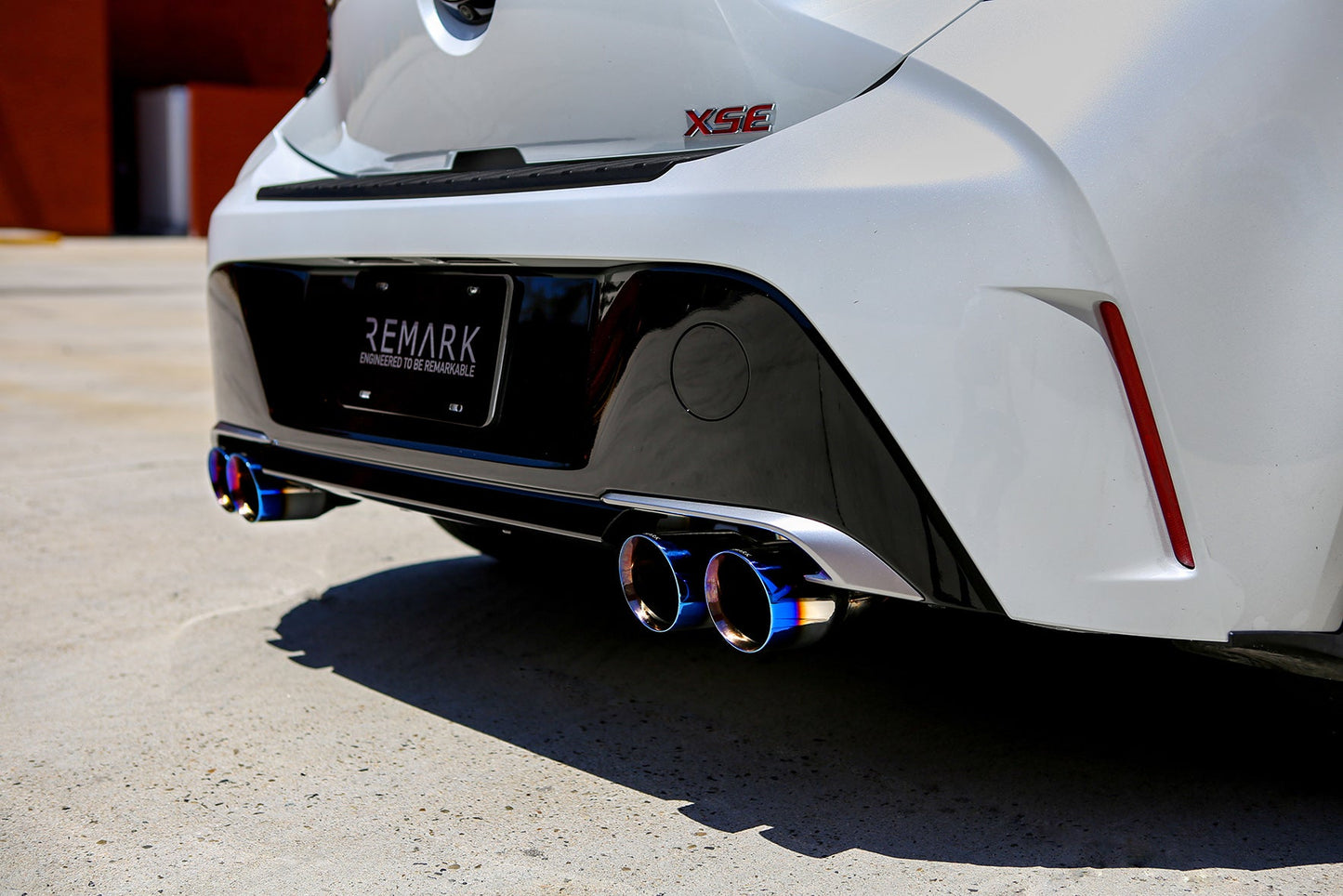 Remark 2019+ Toyota Corolla Hatchback Quad-Exit Cat-Back Exhaust Burnt Stainless - RK-C4063T-01P