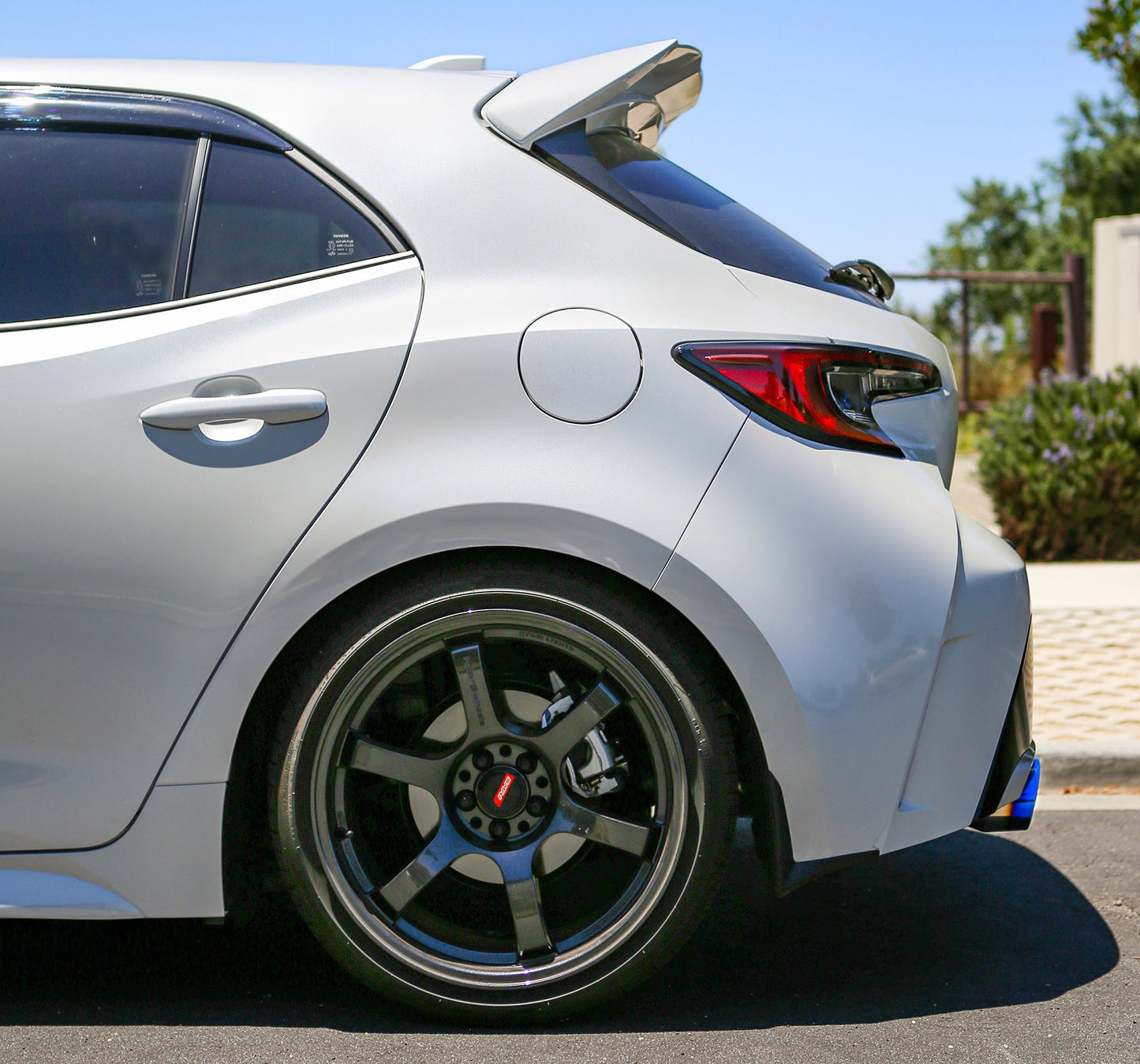 Remark 2019+ Toyota Corolla Hatchback Quad-Exit Cat-Back Exhaust Burnt Stainless - RK-C4063T-01P