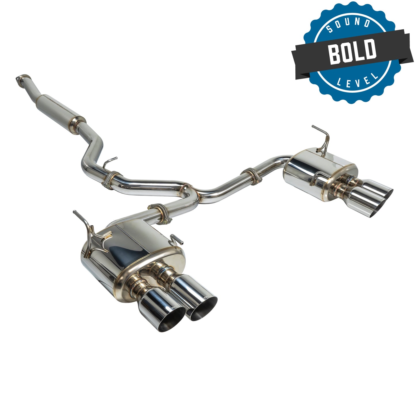 Remark 2015+ Subaru WRX/STi 4in Quad Cat-Back Exhaust Stainless Single - RK-C4076S-01C
