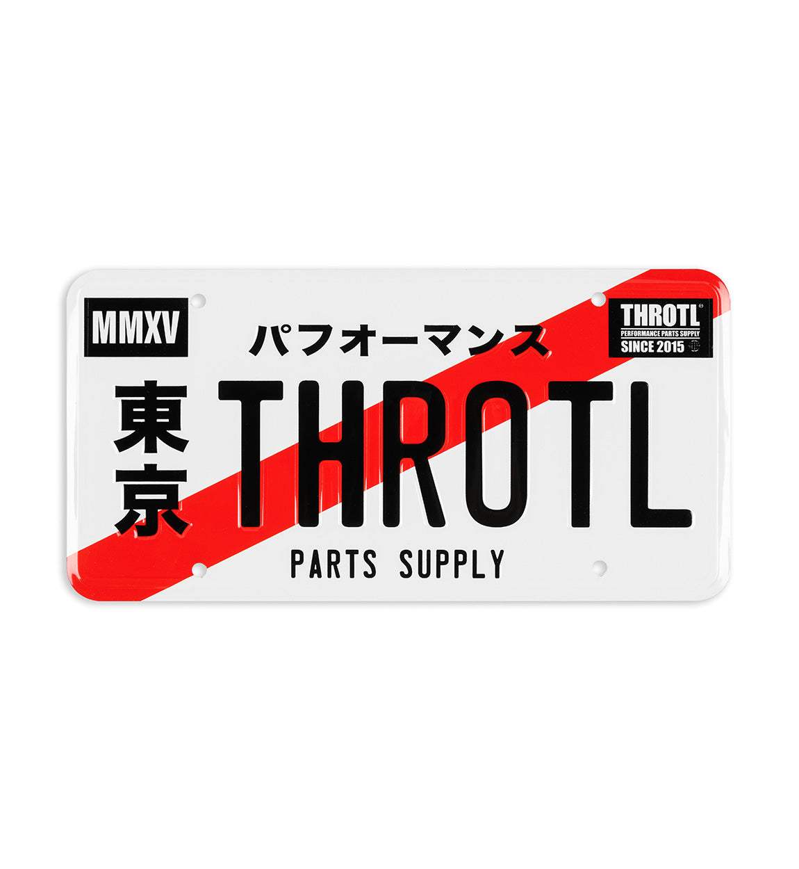 throtl "Initial T" License Plate