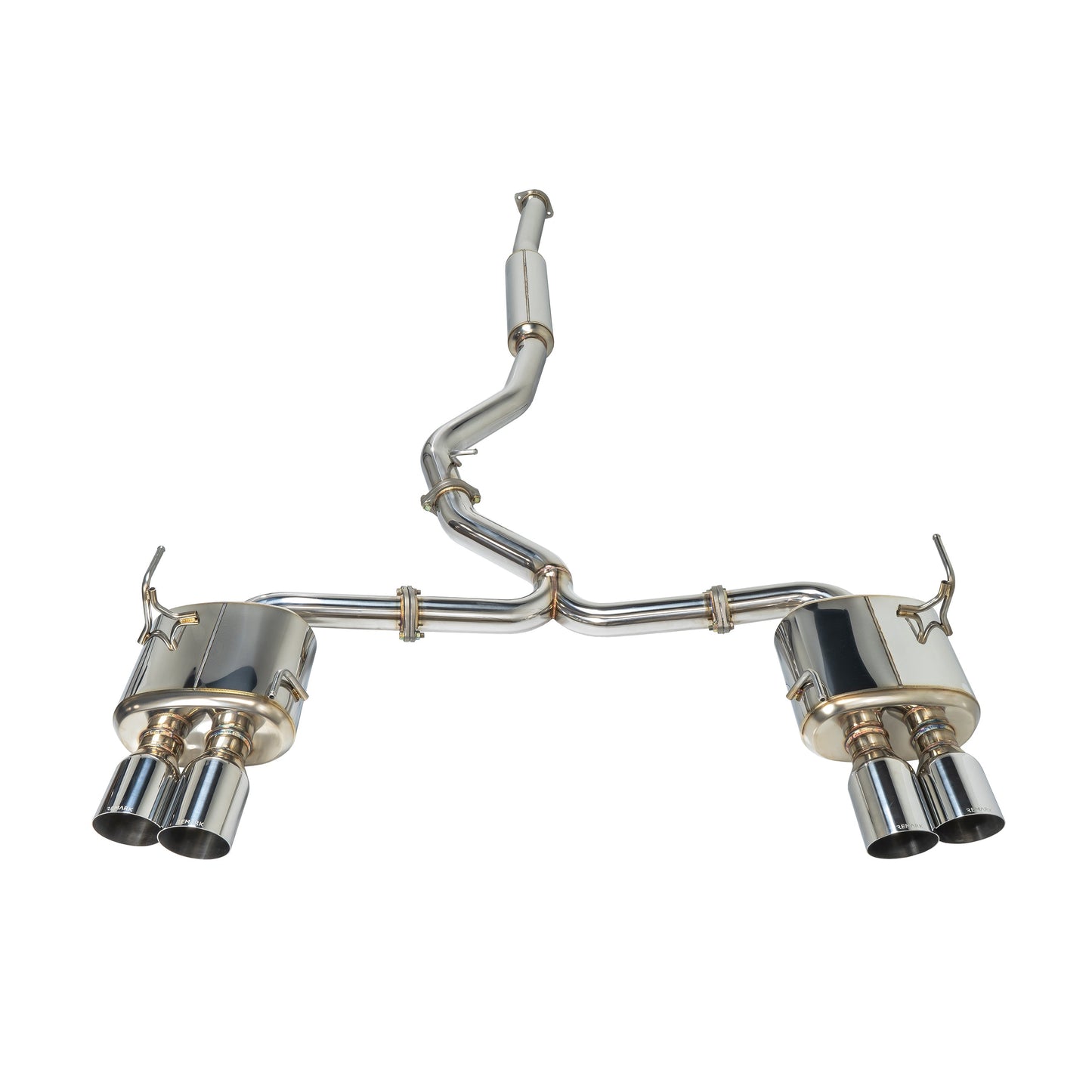 Remark 2015+ Subaru WRX/STi 4in Quad Cat-Back Exhaust Stainless Single - RK-C4076S-01C
