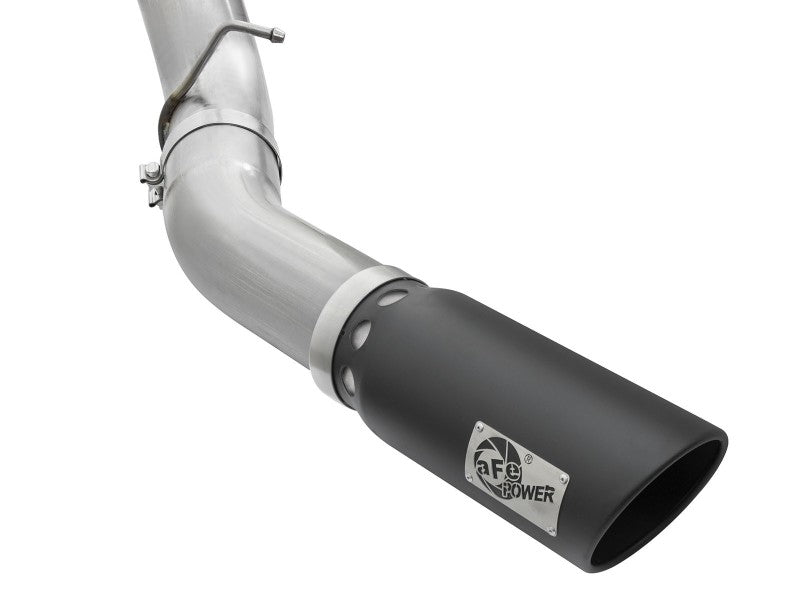 aFe Atlas Exhaust 5in DPF-Back Aluminized Steel w/ Black Tips - 49-04081-B