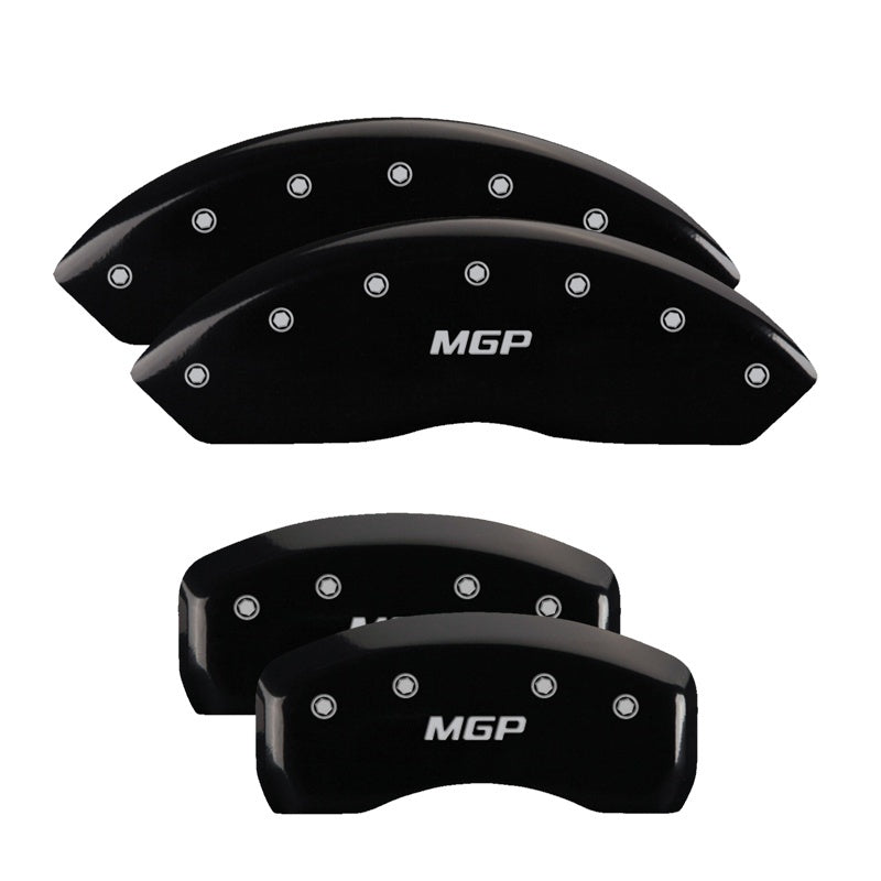 MGP 4 Caliper Covers Engraved Front & Rear MGP Black - 54008SMGPBK