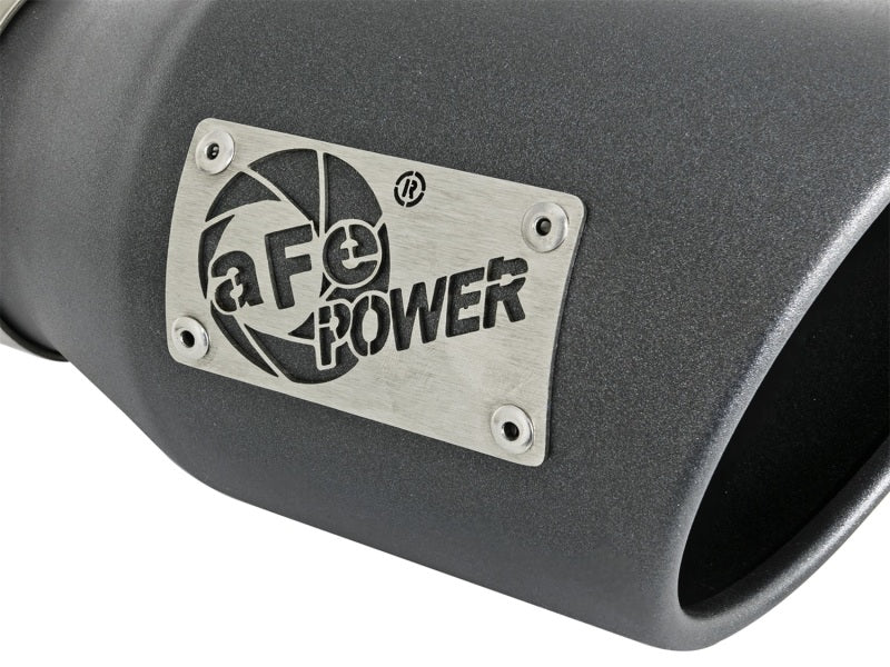 aFe MACH Force-Xp 3in 304 SS Metallic Black Exhaust Tip - 49T30451-B091