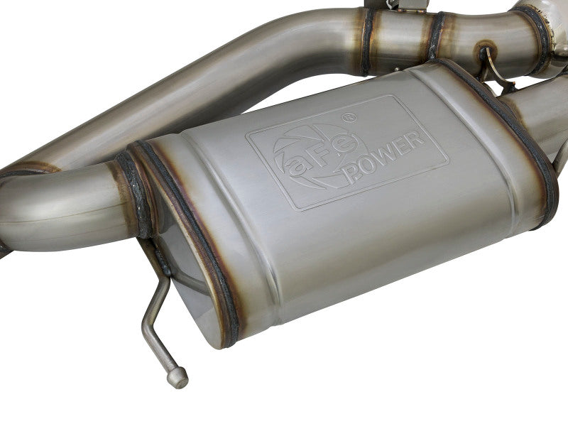 aFe MACHForce XP 3in 304SS Cat Back Exhaust s/ Black - 49-34078-B