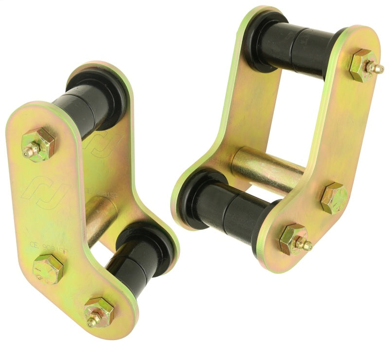 RockJock Boomerang YJ Leaf Spring Shackles Rear w/ Urethane Bushings - CE-9081P