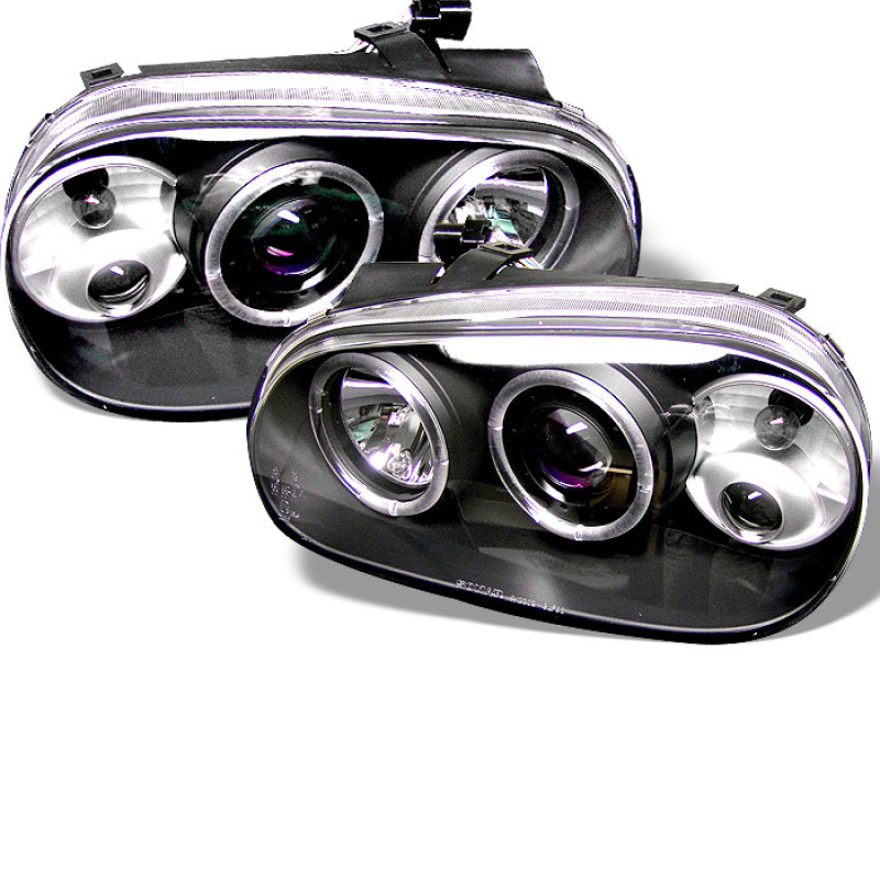 Spyder Volkswagen Golf IV 99-05 Projector Headlights LED Halo Black - 5012159