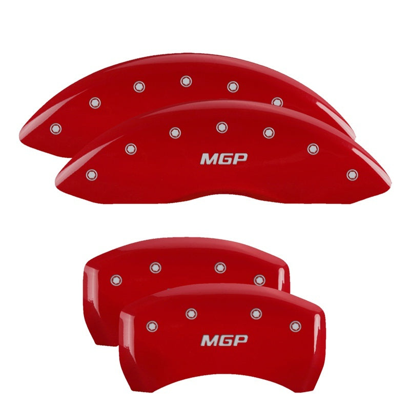 MGP 4 Caliper Covers Engraved Front & Rear MGP Red - 22073SMGPRD