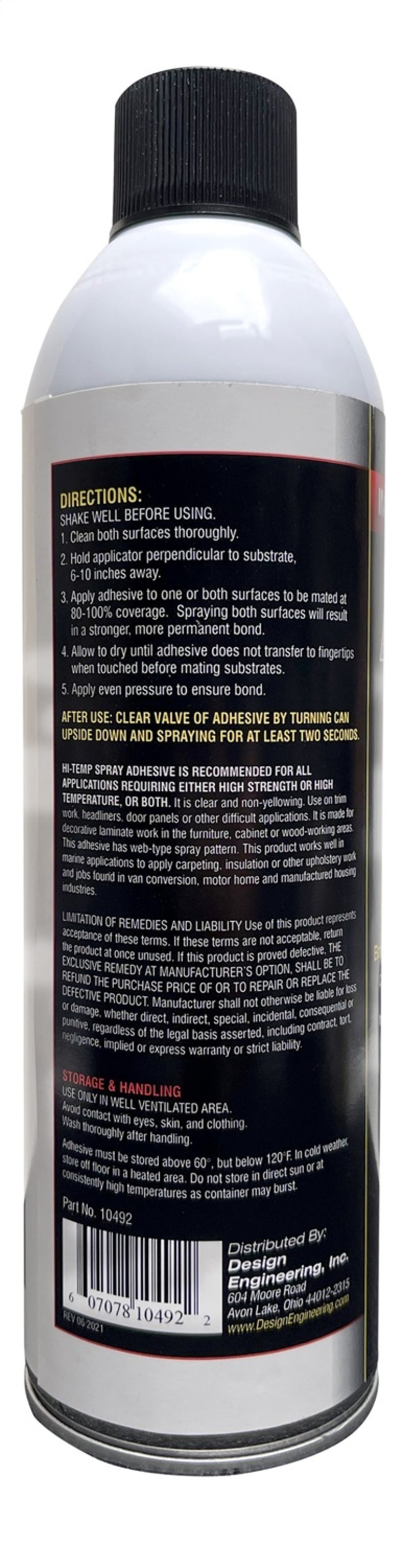 DEI Hi Temp Spray Adhesive 13.3 oz. Can (Aerosol) - 10492
