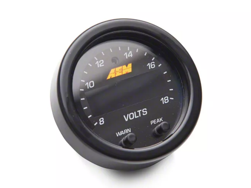 AEM X-Series 8-18V Volt Gauge - 30-0303