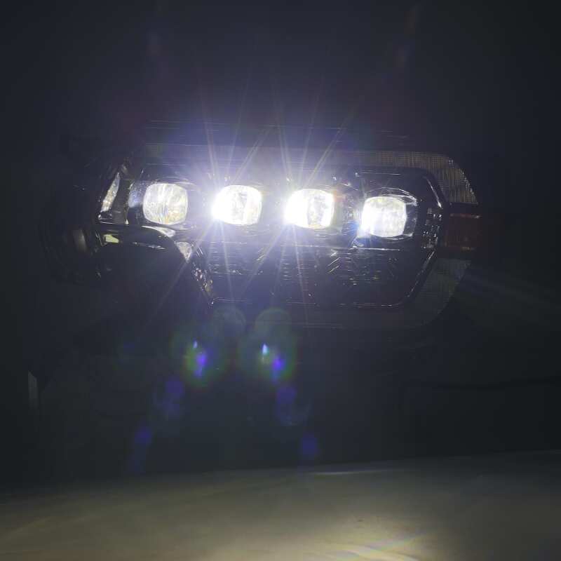 AlphaRex 12-15 Toyota Tacoma NOVA LED Proj Headlights Plank Alpha - 880752