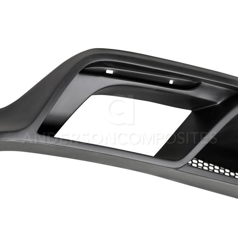 Anderson Composites 15-16 Ford Mustang R-Style Rear Valance (for Quad - AC-RL15FDMU-GR-GF