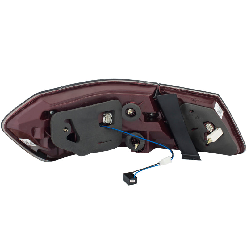 ANZO 2010-2013 Mercedes Benz E Class W212 LED Taillights Red/Clear - 321331