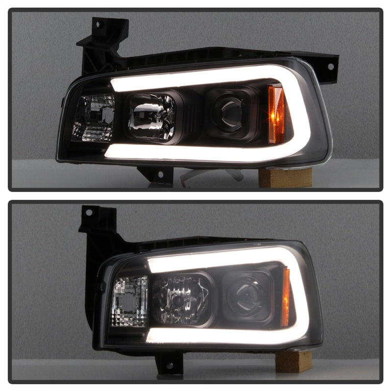 Spyder Dodge Charger 06-10 Projector Headlights - LED Light Bar - 5085245