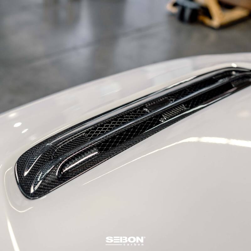 Seibon 2023 Honda Civic Type R Carbon Fiber Hood Scoop - HDS23HDCVR
