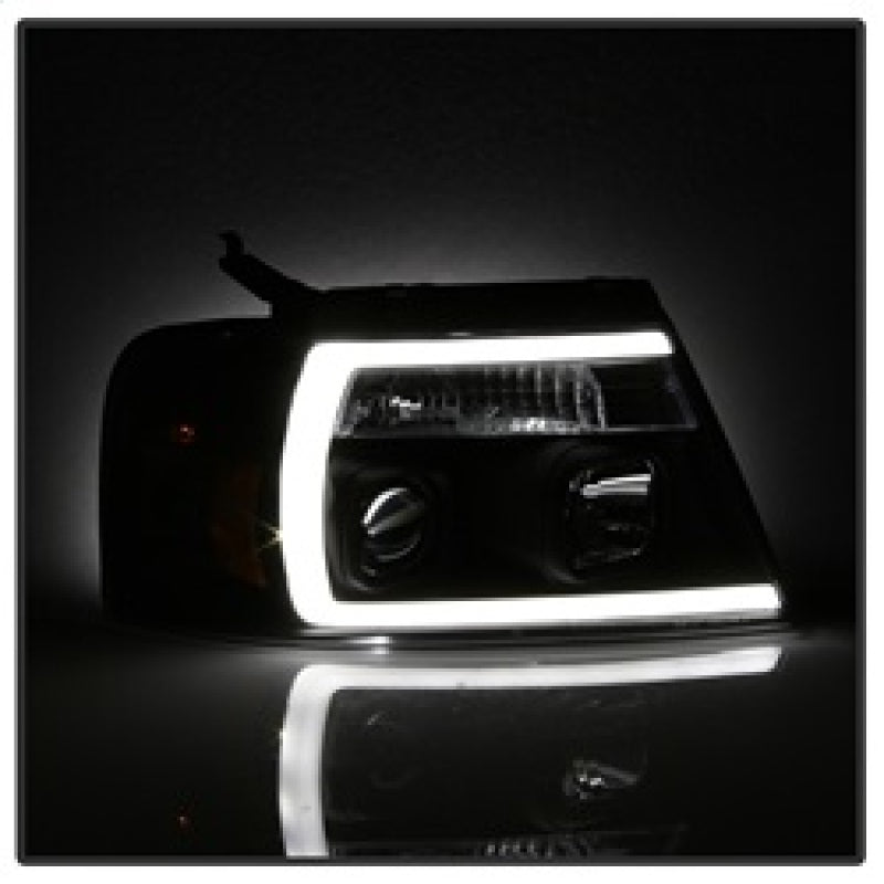 Spyder 04-08 Ford F-150 Projector Headlights - Light Bar DRL - 5084484